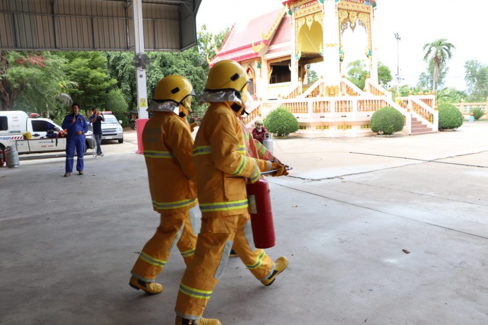 โครงการป้องกันอัคคีภัยและสาธิตการดับเพลิง