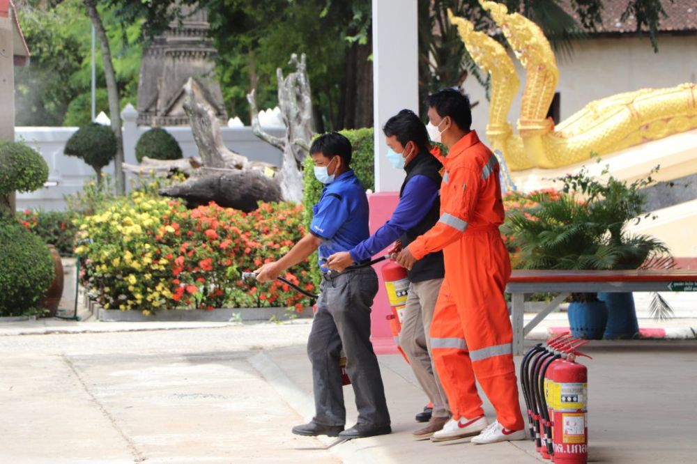 โครงการป้องกันอัคคีภัยและสาธิตการดับเพลิง